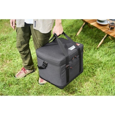 クーラーボックス HUGEL　エアロゲルソフトクーラーボックス AGSC-25C チャコールグレー