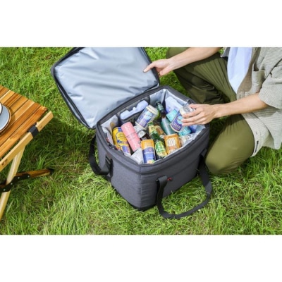 クーラーボックス HUGEL　エアロゲルソフトクーラーボックス AGSC-40C チャコールグレー