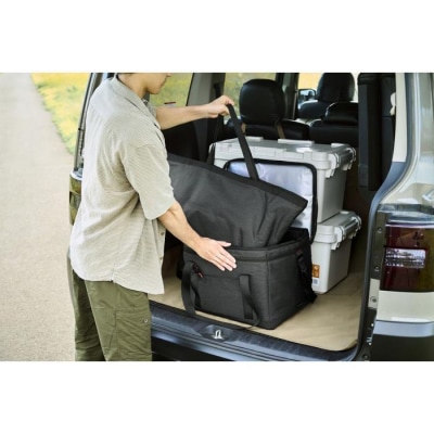 クーラーボックス HUGEL　エアロゲルソフトクーラーボックス AGSC-40C チャコールグレー