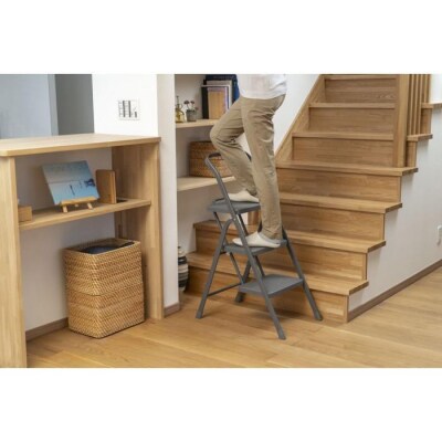 折りたたみステップ3段  OSU-3R ダークグレー