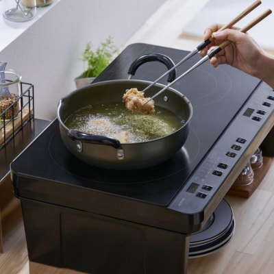 IH 2口IHコンロスタンド付き　IHK-WT41S-B