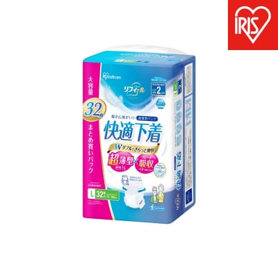 【32枚入り×3パック】大人用おむつ リフィール 超薄型パンツ Lサイズ NAD-L32-2