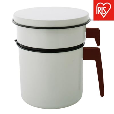 活性炭オイルポット1200ml　カートリッジ1個付　H-OP1200　ホワイト