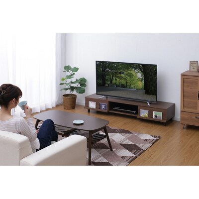 テレビ台 AVボードボックスタイプ BAB-150A ウォールナット