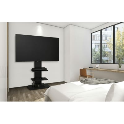 テレビ台 スタンドテレビ台 UTS-700R-BO ブラックオーク