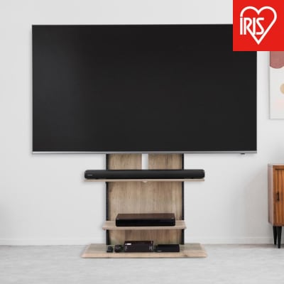 テレビ台 スタンドテレビ台 UTS-900R-LN ライトナチュラル