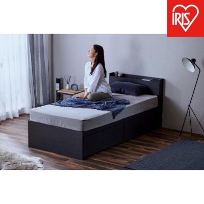 ベッド  収納ベッド宮付き DSBM-S ブラック