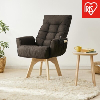 イス 回転ファブリックチェア FACN-KH ブラウン