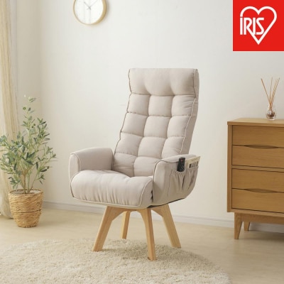 イス 回転ファブリックチェア　ハイバック FACN-KHB アイボリー