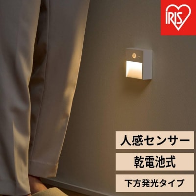 乾電池式LEDセンサーライト　下方発光タイプ BSL-MS1