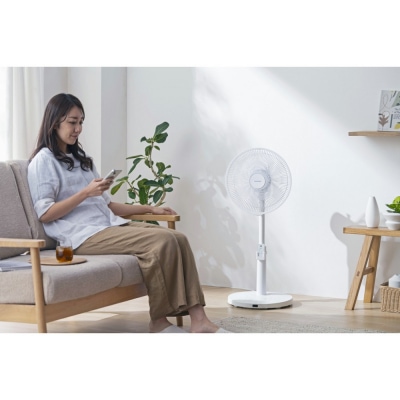 扇風機 DCリビング扇 首振りメカ式 LFD-307LE-W ホワイト