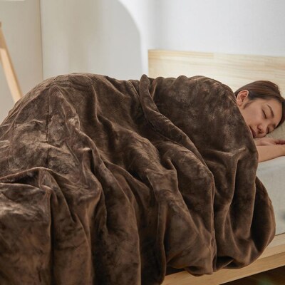 毛布　ボリュームたっぷり5層毛布 M-B5-SDL ブラウン