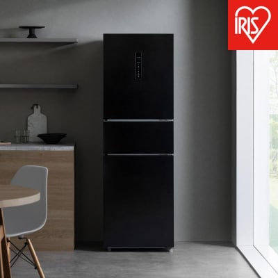 冷蔵庫 ノンフロン冷凍冷蔵庫 235L IRSN-HF24A-B ブラック