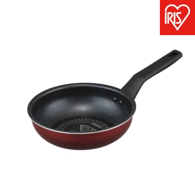 ダイヤモンドコートフライパン炒め鍋 IH・ガス火両用20cm VDI-W20 ワインレッド