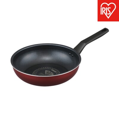 ダイヤモンドコートフライパン炒め鍋 IH・ガス火両用26cm VDI-W26 ワインレッド