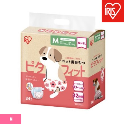 【34枚入り×6袋】ペット用おむつ　ピタフィット　M　34枚入　女の子用　　NPD-M34