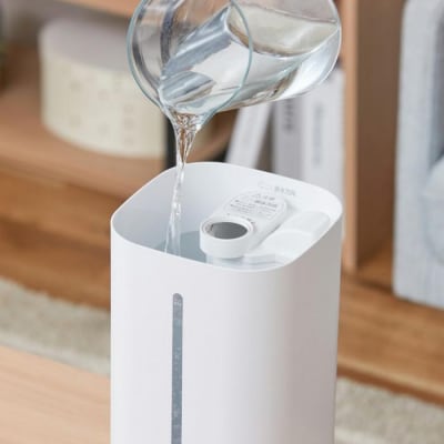 加湿器 上給水超音波加湿器 AHM-UU28B-W ホワイト