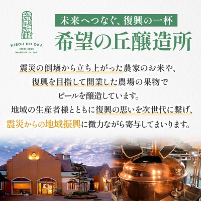【希望の丘醸造所】 クラフトビール3種 各2本(各350ml)計6本セット