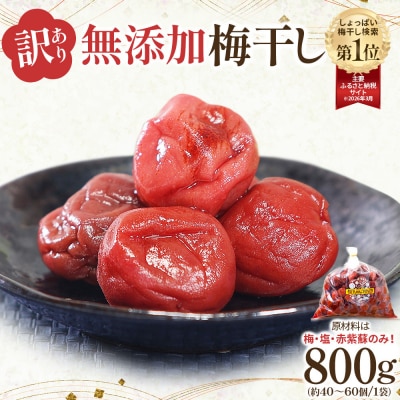 【先行予約】梅干し 800g 訳あり【10月上旬以降順次発送】わけあり 塩分 15 %