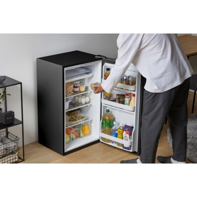 冷蔵庫 93L IRJD-9B-B ブラック