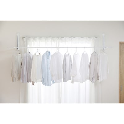 壁につける室内物干し WMR-40 ホワイト