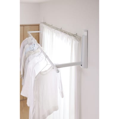 壁につける室内物干し WMR-40 ホワイト