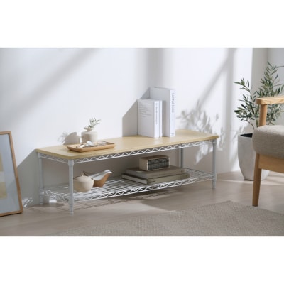 カラーメタルラック　ローボード CML-10302 ホワイト