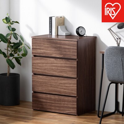 組立簡単ウッドチェスト KKWCー590 ウォールナット