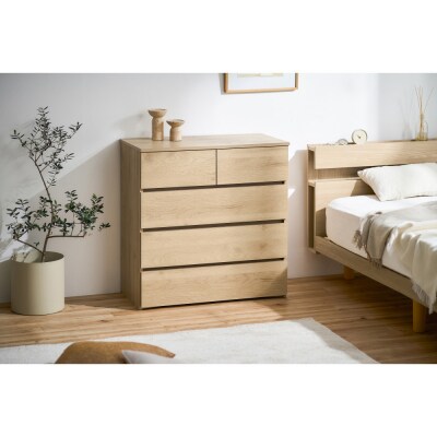 組立簡単ウッドチェスト KKWCー790 ナチュラル