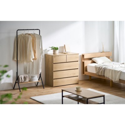 組立簡単ウッドチェスト KKWCー790 ナチュラル