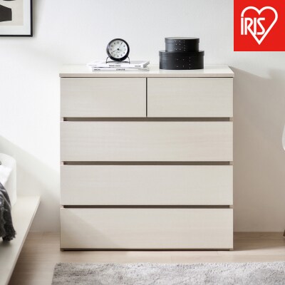 組立簡単ウッドチェスト KKWCー790 ホワイト