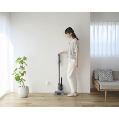 充電式サイクロンスティッククリーナー SCD-124P-H グレー