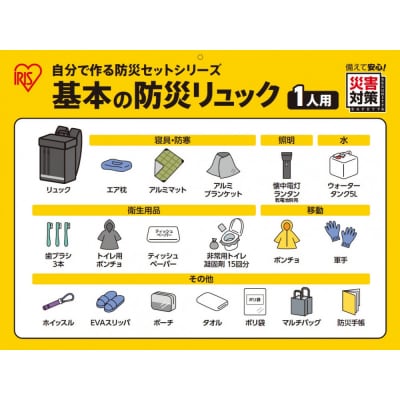 基本の防災リュック BRB-4