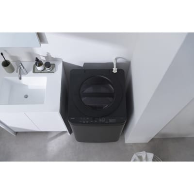 全自動電気洗濯機 6.0kg ITW-60B01-B ブラック