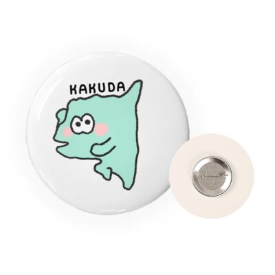 オリジナル缶バッチ(かくだだどん)直径4.5cmスチール製