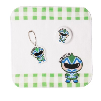 オリジナルカクーダQ3種セットタオルハンカチ缶バッチアクリルキーホルダー