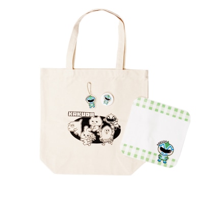 オリジナルカクーダQ4種セットキャンバストートタオルハンカチ缶バッチアクリルキーホルダー