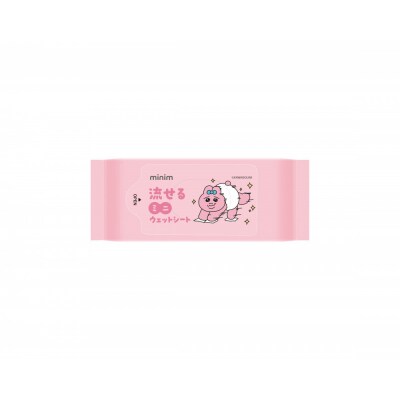 【8枚入×36個】おぱんちゅうさぎ 流せるミニウェットシート OMW-6PN