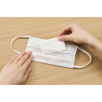 【20枚入×3個】ナノエアーうるおい保水ぬれマスクプリーツ普通サイズ20枚NWE-PK20ホワイト