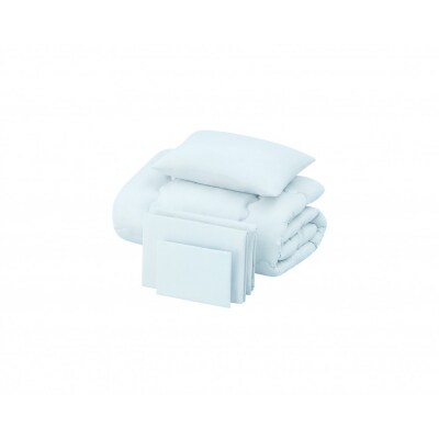 ベッド用布団5点セット SD セミダブル   KFS-B5SD ライトブルー