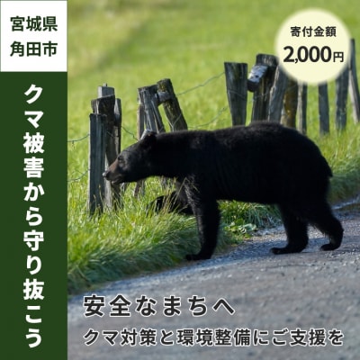 【返礼品なし】クマとの共生を目指して ～熊出没防止対策・環境整備へのご支援を～ 寄附額2,000円