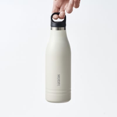 HUGEL 真空断熱マグボトル 750ml HSB-750 アッシュホワイト