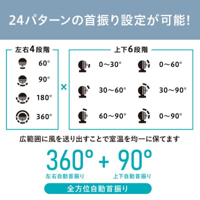 サーキュレーター WOOZOO 360 i PCF-SDS15TEC-PD-W ホワイト