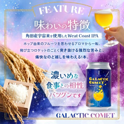 [利久×夢☆宇宙米project] クラフトビール ギャラクティックコメット 4本セット