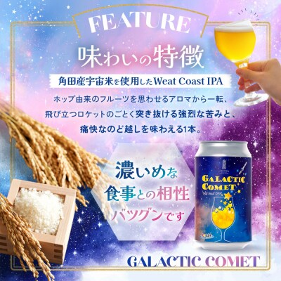 [利久×夢☆宇宙米project] クラフトビール ギャラクティックコメット 6本セット