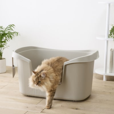 大型猫トイレ PON-750 ベージュ