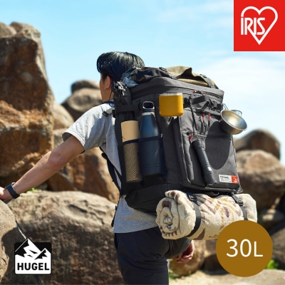 HUGEL エアロゲルリュック型クーラーバッグ30L AGSC-R30C チャコールグレー