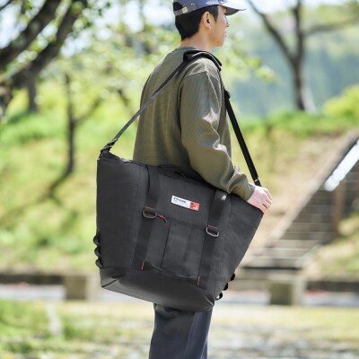 HUGEL エアロゲルトート型クーラーバッグ25L AGSC-T25C チャコールグレー
