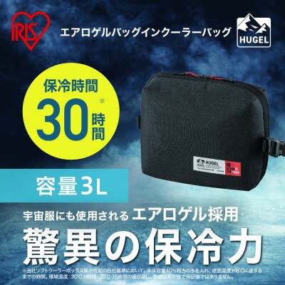 HUGEL エアロゲルバッグインクーラーバッグ3L AGSC-I3C チャコールグレー