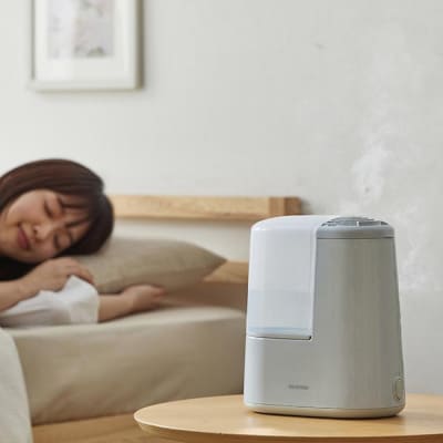 スチーム式加湿器 木造4畳 / 洋室7畳  260ml AHM-H26B-H ミストグレー